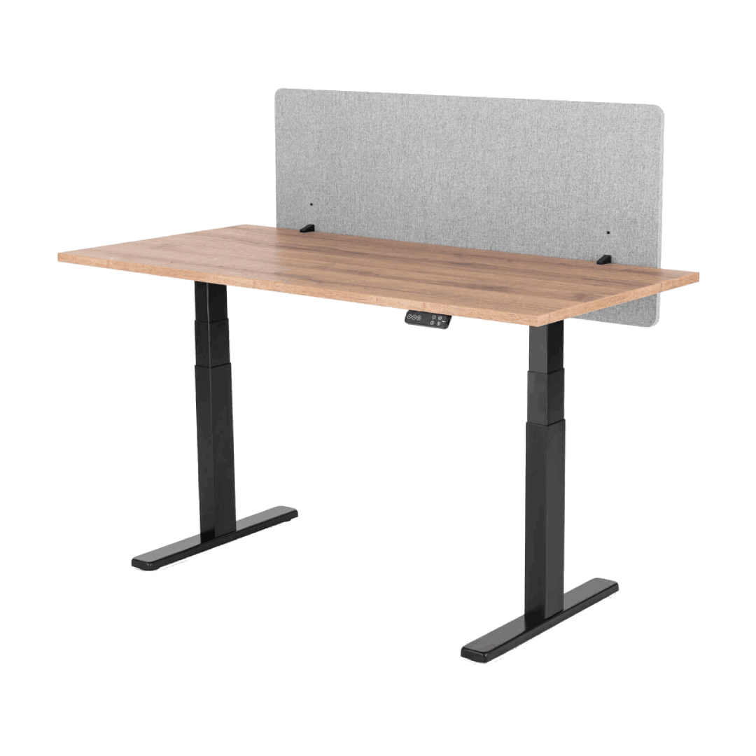 Liftor Silent, akustický paraván na stůl 135 x 60 cm, světle šedý